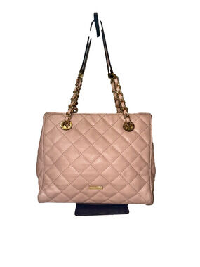 Aldo Quilted Blush Pink Shoulder Bag with Gold Chain Straps